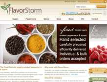 Tablet Screenshot of flavorstorm.com